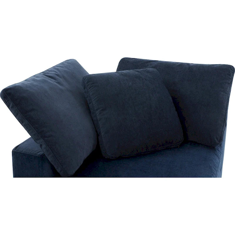 Perla / Ardesia / Sabbia / Blu / Salvia – Poltrona angolare contemporanea, 1 posto