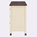 Bianco/Grigio, Crema/Noce, Bianco/Rosa – Comodino a 6 cassetti, Montaggio per 1 persona