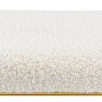 Panca contenitore a 1 posto in finto shearling beige