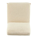 Poltrona di design Mid-Century, cioccolato Borneo / beige Palladiano, seduta singola