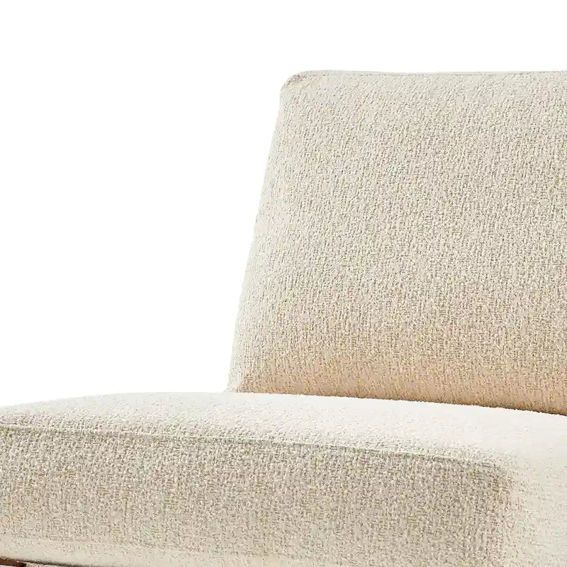 Poltrona di design Mid-Century, cioccolato Borneo / beige Palladiano, seduta singola