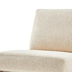 Poltrona di design Mid-Century, cioccolato Borneo / beige Palladiano, seduta singola