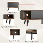 Mobile TV da 70" Stile Mid-Century, Opzioni Multicolore, Adatto a TV fino a 75"