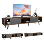 Mobile TV da 70" Stile Mid-Century, Opzioni Multicolore, Adatto a TV fino a 75"