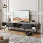 Mobile TV da 70" Stile Mid-Century, Opzioni Multicolore, Adatto a TV fino a 75"