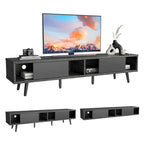 Mobile TV da 70" Stile Mid-Century, Opzioni Multicolore, Adatto a TV fino a 75"