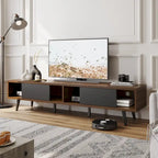 Mobile TV da 70" Stile Mid-Century, Opzioni Multicolore, Adatto a TV fino a 75"