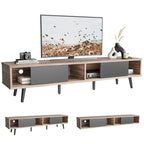 Mobile TV da 70" Stile Mid-Century, Opzioni Multicolore, Adatto a TV fino a 75"