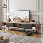 Mobile TV da 70" Stile Mid-Century, Opzioni Multicolore, Adatto a TV fino a 75"