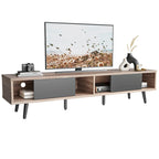 Mobile TV da 70" Stile Mid-Century, Opzioni Multicolore, Adatto a TV fino a 75"