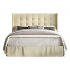 Letto a piattaforma imbottito in velluto beige/blu/grigio argento/nero, 1 persona, da una piazza a king size
