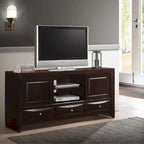 Testiera a libreria con base a piattaforma con contenitore Dark Cherry – King/Queen