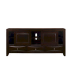 Testiera a libreria con base a piattaforma con contenitore Dark Cherry – King/Queen