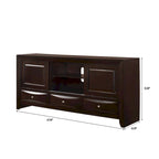 Testiera a libreria con base a piattaforma con contenitore Dark Cherry – King/Queen
