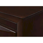 Testiera a libreria con base a piattaforma con contenitore Dark Cherry – King/Queen