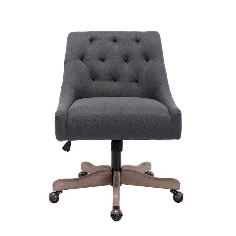 Sedia girevole in grigio antracite / beige / marrone / blu / grigio con seduta a conchiglia, posto singolo