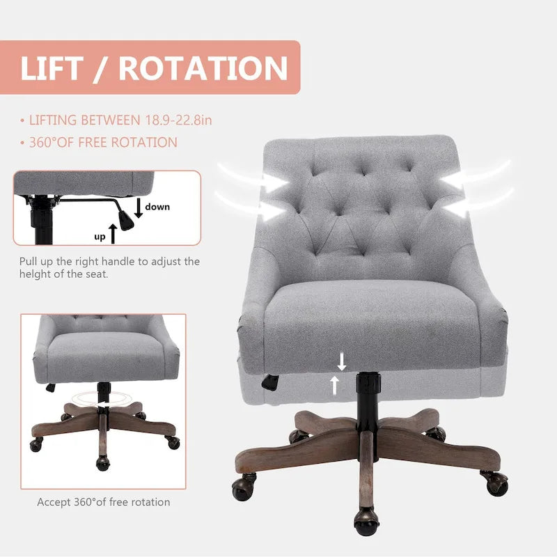 Sedia girevole in grigio antracite / beige / marrone / blu / grigio con seduta a conchiglia, posto singolo