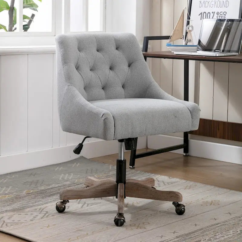 Sedia girevole in grigio antracite / beige / marrone / blu / grigio con seduta a conchiglia, posto singolo