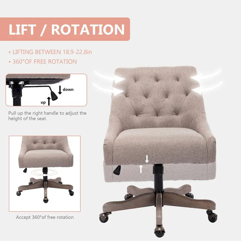 Sedia girevole in grigio antracite / beige / marrone / blu / grigio con seduta a conchiglia, posto singolo