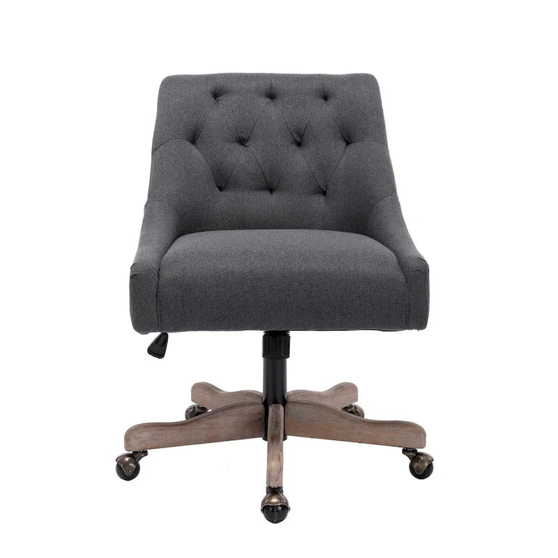 Sedia girevole in grigio antracite / beige / marrone / blu / grigio con seduta a conchiglia, posto singolo