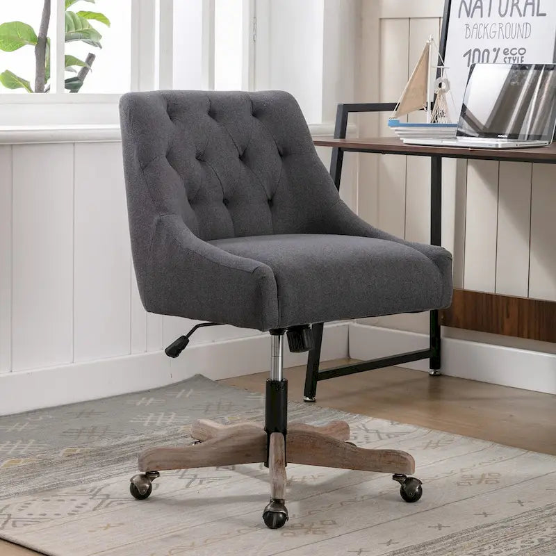 Sedia girevole in grigio antracite / beige / marrone / blu / grigio con seduta a conchiglia, posto singolo