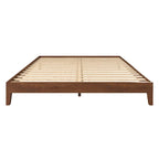 Letto a piattaforma King marrone, pino massello, singolo