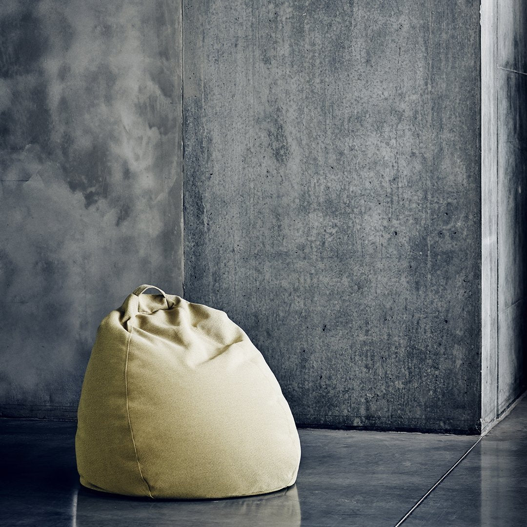 Sacco Pouf Multimateriale Casual Senza Tempo con Design che si Adatta al Corpo per il Soggiorno