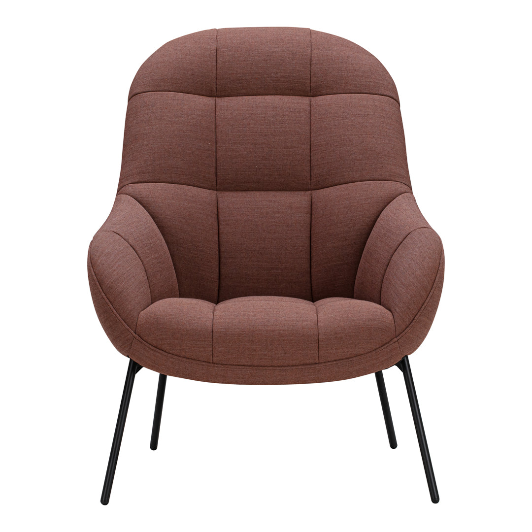 Poltrona lounge moderna e rivestita in tessuto organico con interno ispirato a spicchi di mango, ideale per il soggiorno