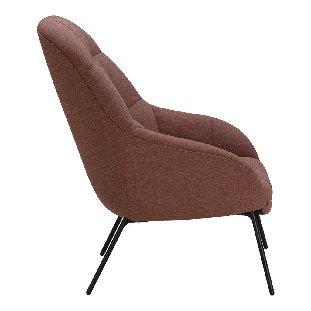 Poltrona lounge moderna e rivestita in tessuto organico con interno ispirato a spicchi di mango, ideale per il soggiorno