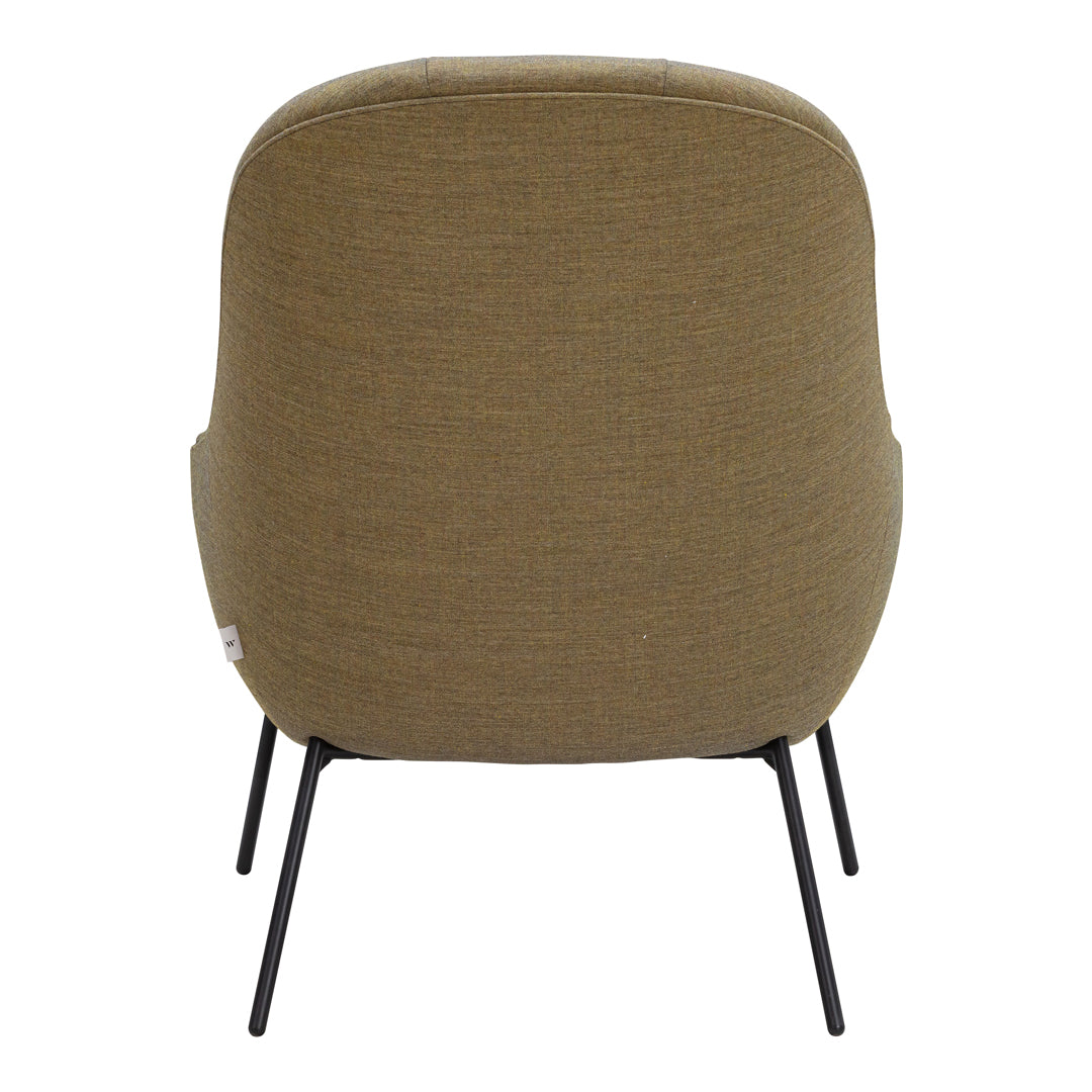 Poltrona lounge moderna e rivestita in tessuto organico con interno ispirato a spicchi di mango, ideale per il soggiorno