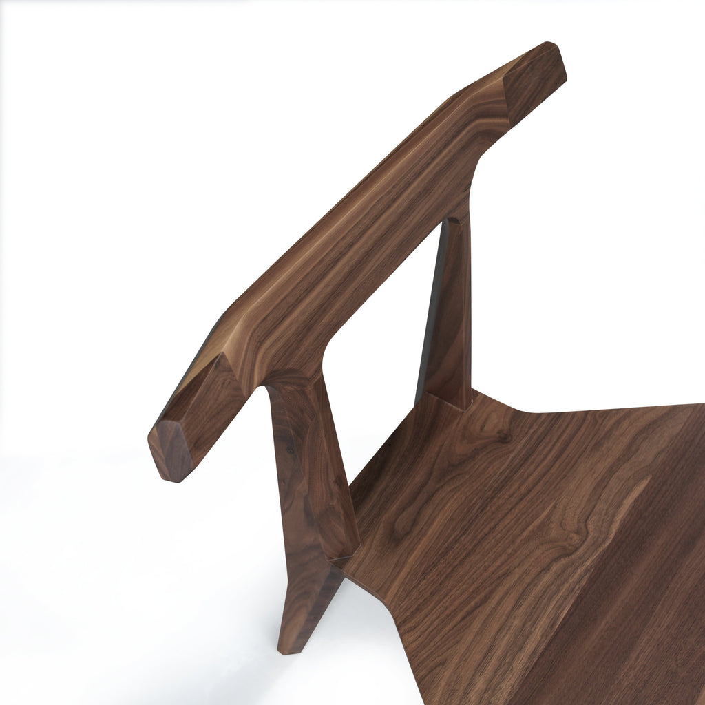 Sedia da pranzo Natural Craft in legno massello con giunzioni leggere ed eleganti per sala da pranzo