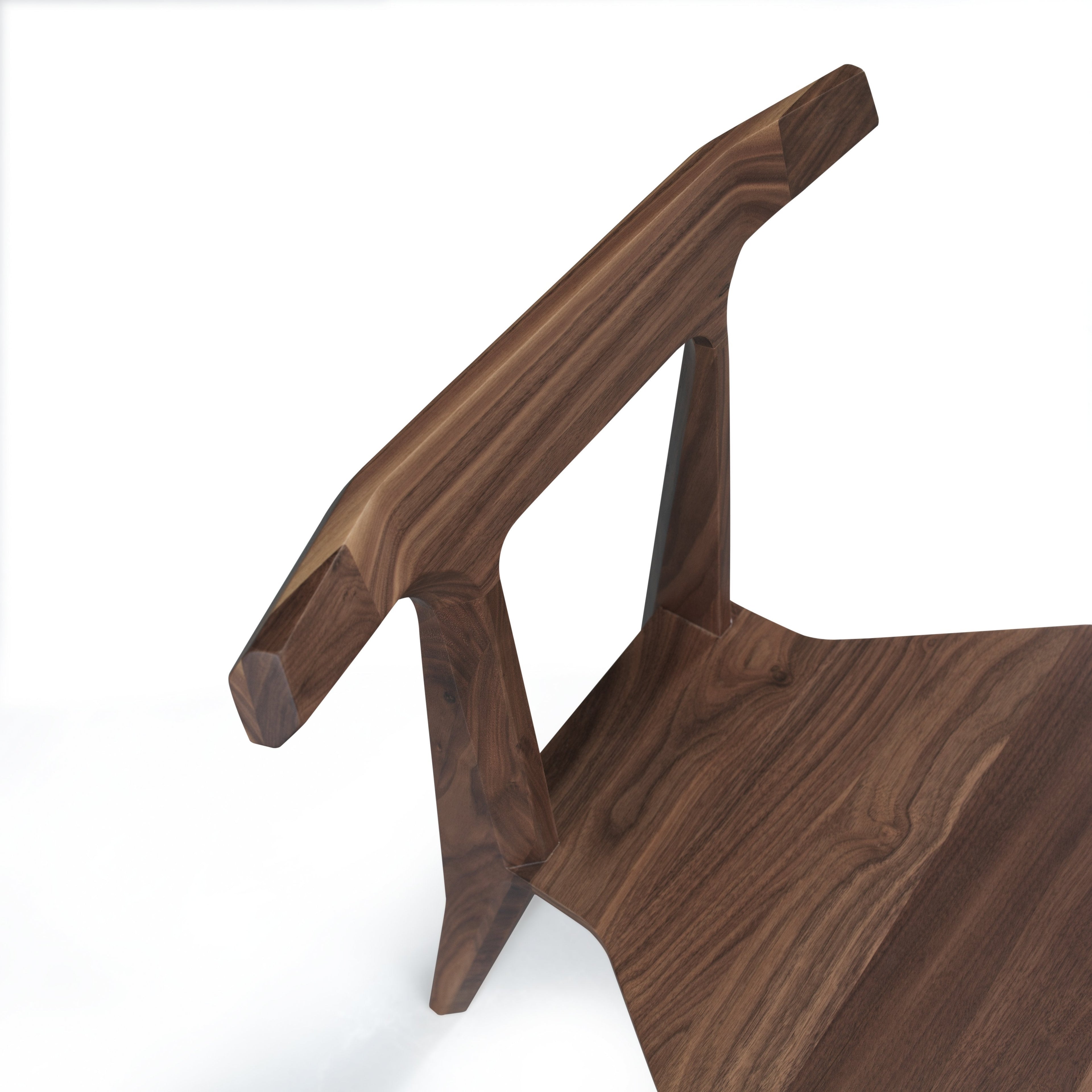 Sedia da pranzo Natural Craft in legno massello con giunzioni leggere ed eleganti per sala da pranzo