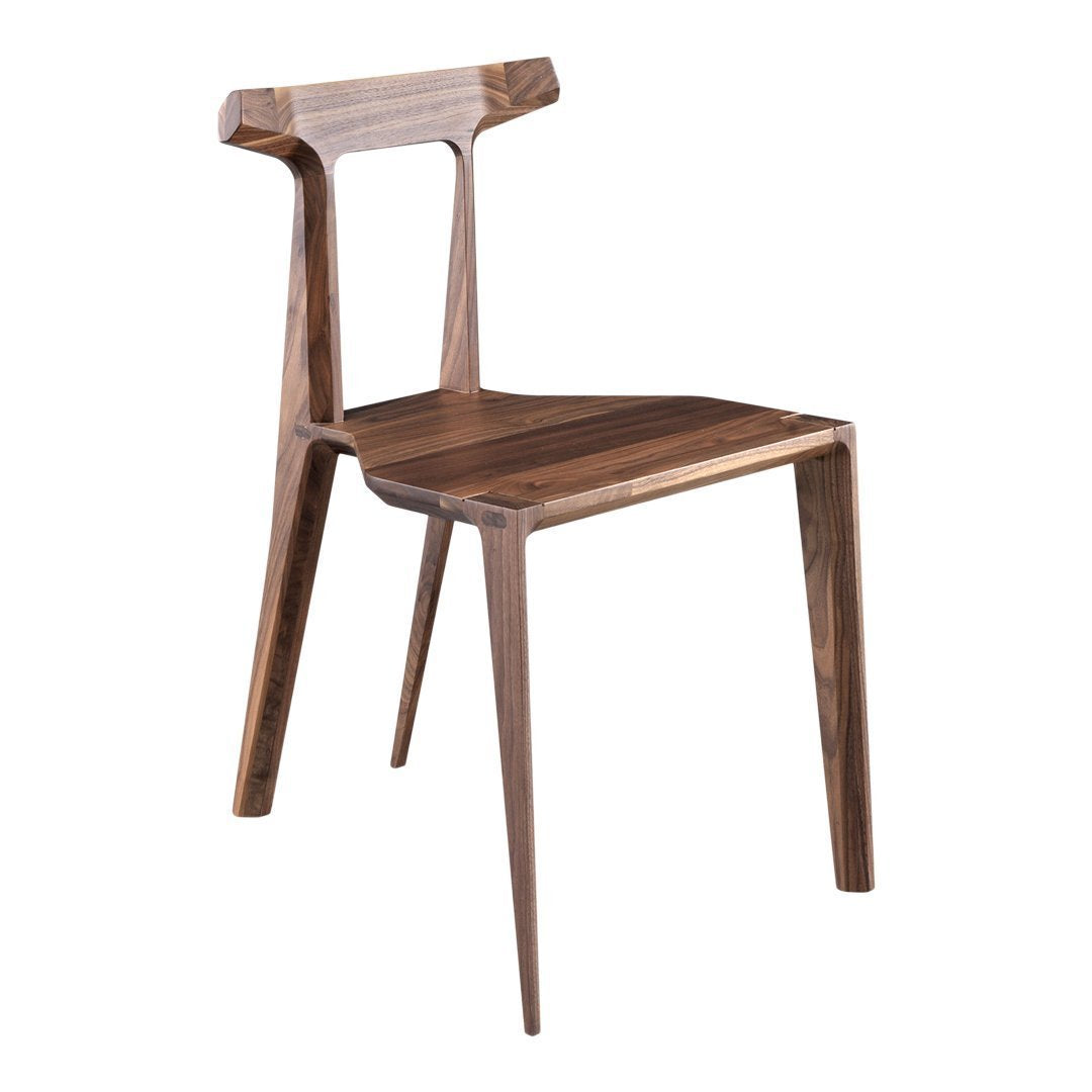 Sedia da pranzo Natural Craft in legno massello con giunzioni leggere ed eleganti per sala da pranzo