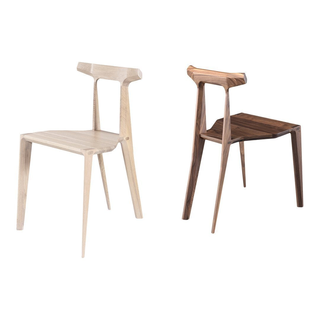 Sedia da pranzo Natural Craft in legno massello con giunzioni leggere ed eleganti per sala da pranzo