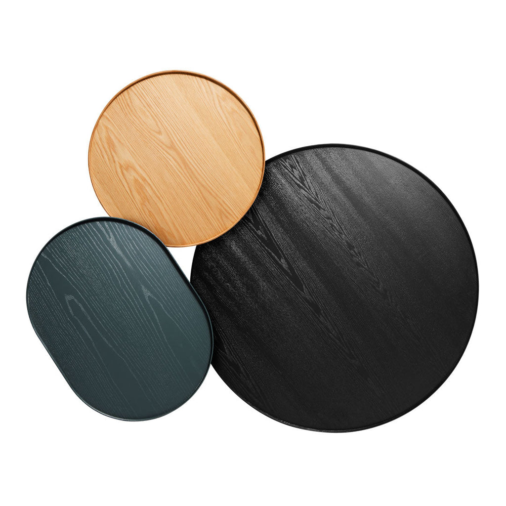 Tavolino moderno minimalista in legno e filo con piano in legno e base in filo a contrasto per soggiorno