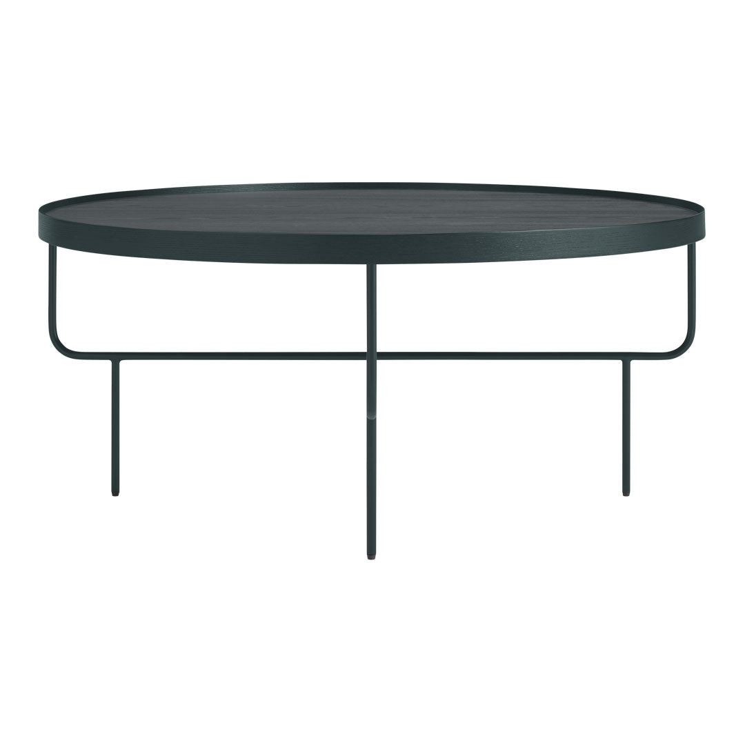 Tavolino moderno minimalista in legno e filo con piano in legno e base in filo a contrasto per soggiorno