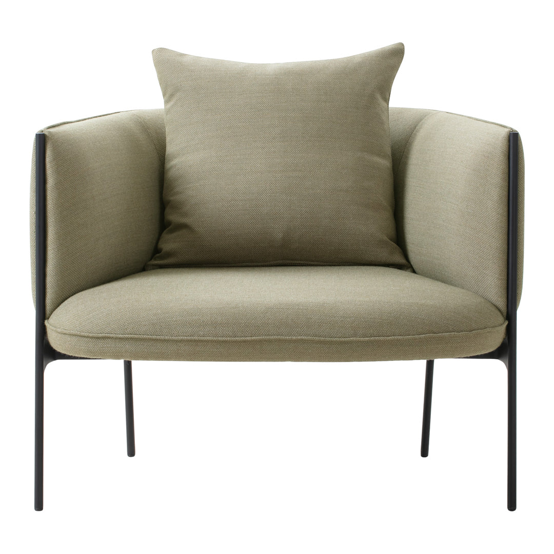 Poltrona lounge di design organico in materiali misti con estetica ispirata ai petali per il soggiorno