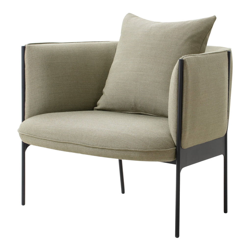 Poltrona lounge di design organico in materiali misti con estetica ispirata ai petali per il soggiorno