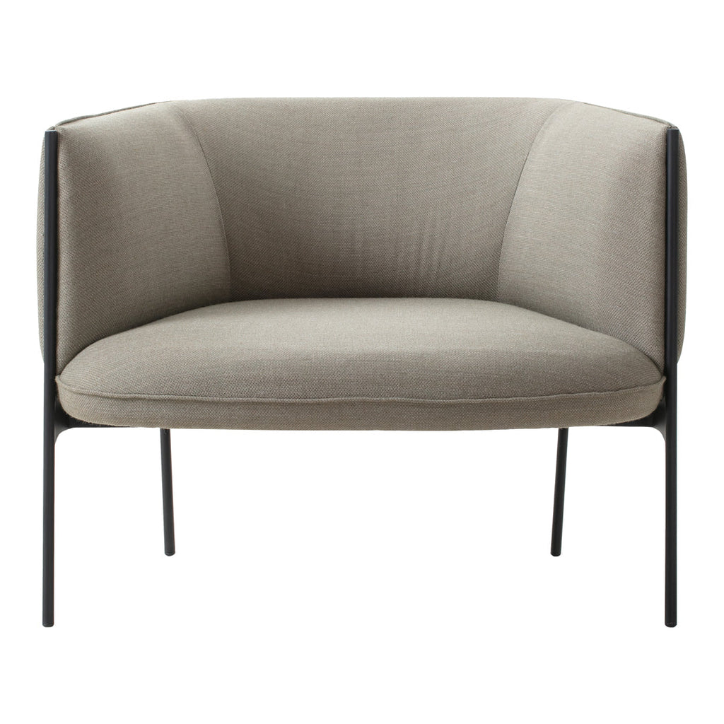 Poltrona lounge di design organico in materiali misti con estetica ispirata ai petali per il soggiorno