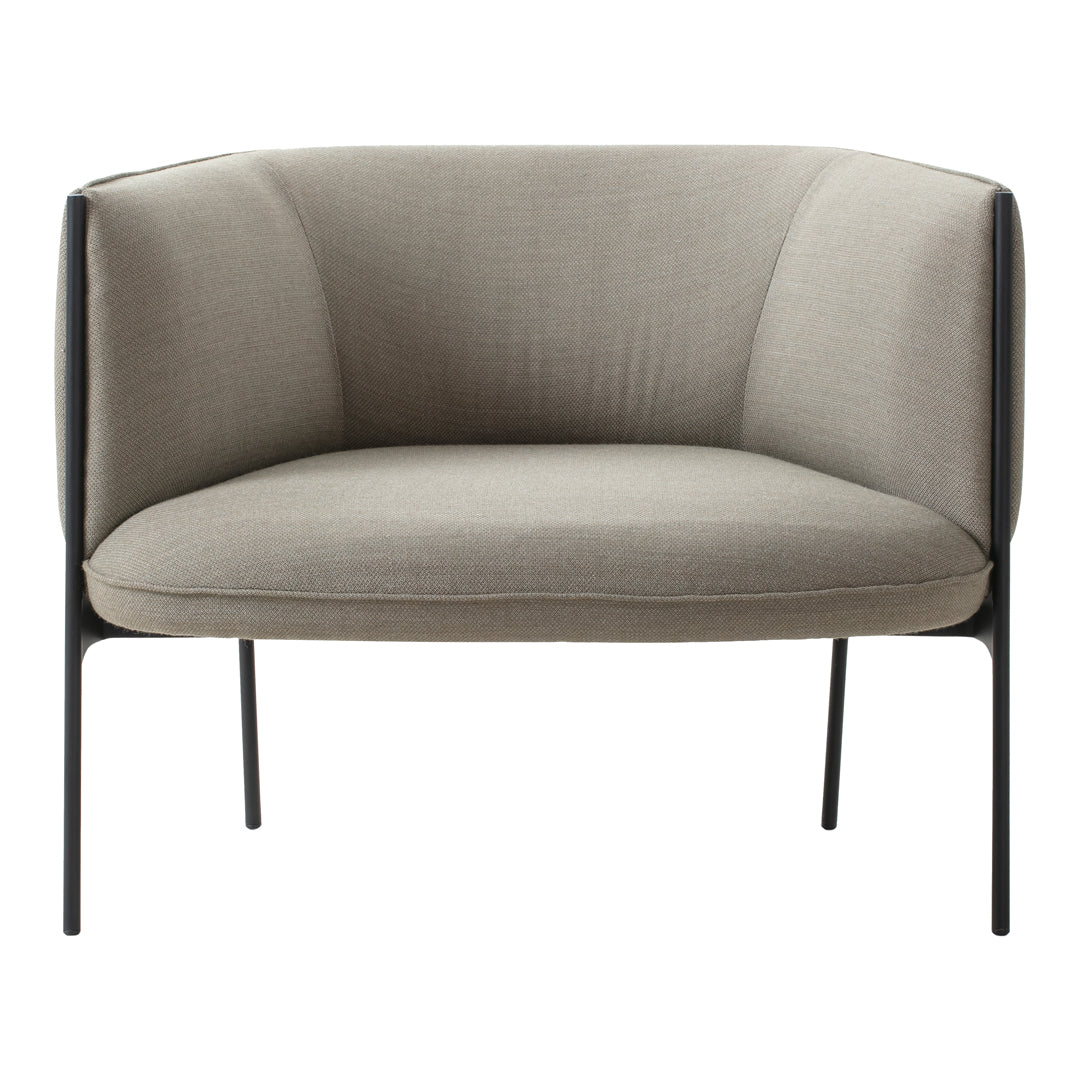 Poltrona lounge di design organico in materiali misti con estetica ispirata ai petali per il soggiorno