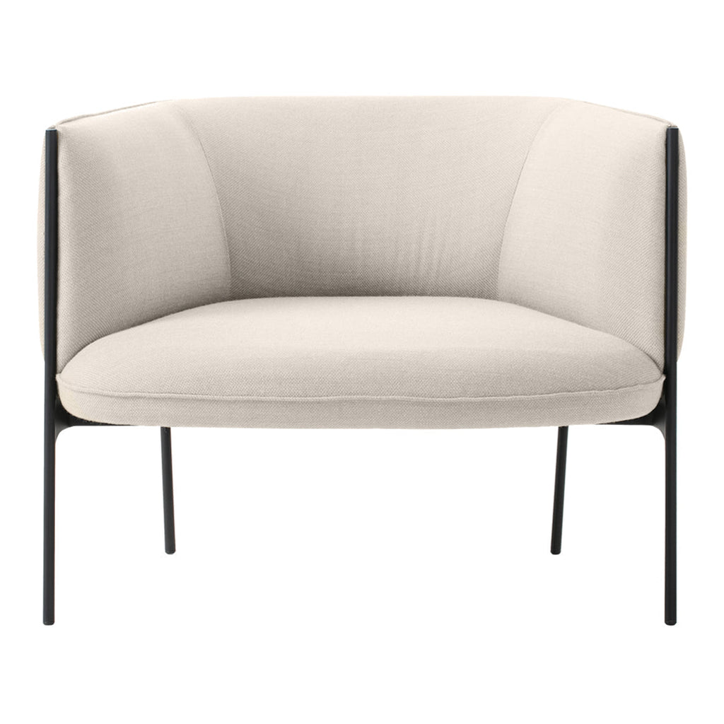Poltrona lounge di design organico in materiali misti con estetica ispirata ai petali per il soggiorno