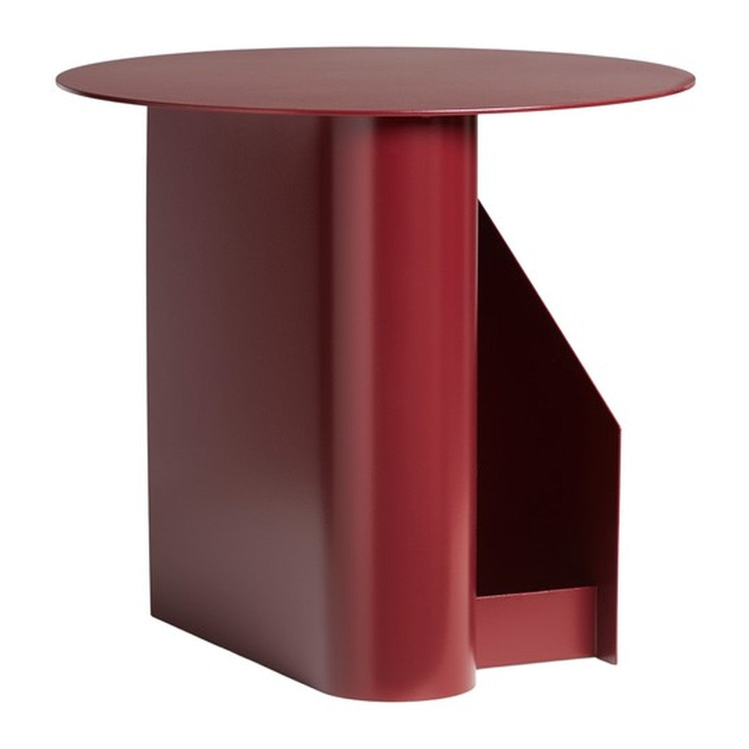 Tavolino d'appoggio Funzionale in Metallo dal Design Architettonico con Struttura a S a Doppia Memoria per Soggiorno