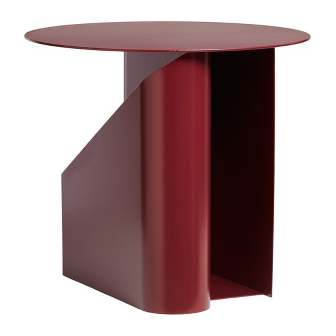 Tavolino d'appoggio Funzionale in Metallo dal Design Architettonico con Struttura a S a Doppia Memoria per Soggiorno