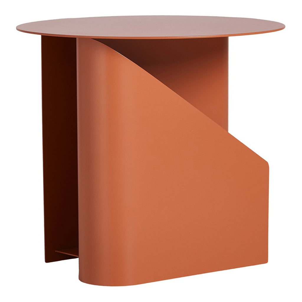 Tavolino d'appoggio Funzionale in Metallo dal Design Architettonico con Struttura a S a Doppia Memoria per Soggiorno