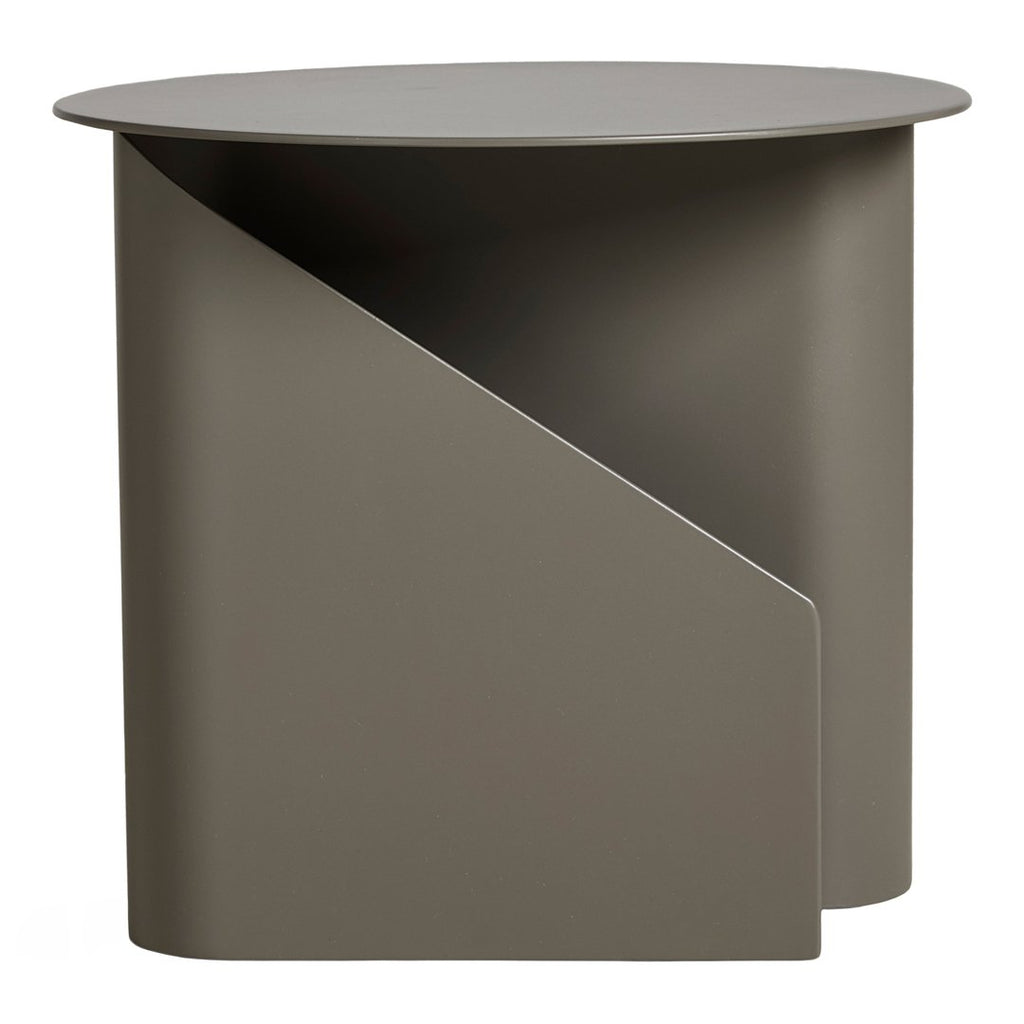 Tavolino d'appoggio Funzionale in Metallo dal Design Architettonico con Struttura a S a Doppia Memoria per Soggiorno