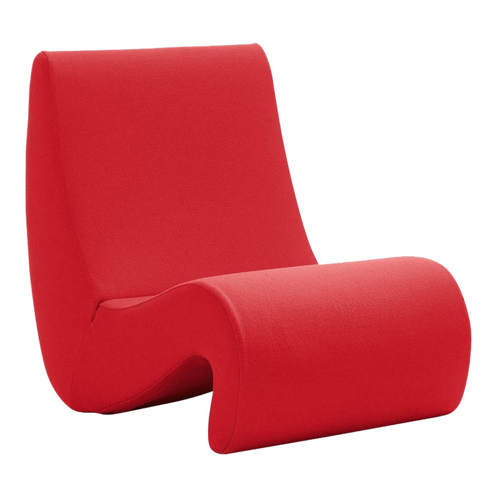 Poltrona Lounge Rivestita Pop Organica con Silhouette Organica a Forma di Ambra per Soggiorno