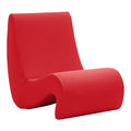 Poltrona Lounge Rivestita Pop Organica con Silhouette Organica a Forma di Ambra per Soggiorno