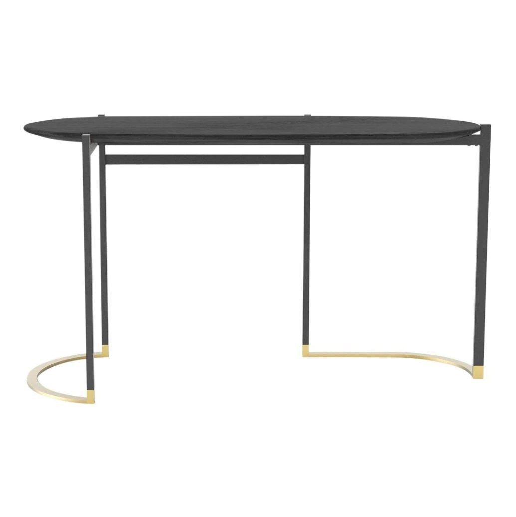 Consolle moderna scultorea in materiali misti con design a trama a contrasto per il soggiorno