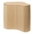 Tavolino Nordic in Rattan Naturale e MDF con Coperchio per Camera da Letto e Camera dei Bambini