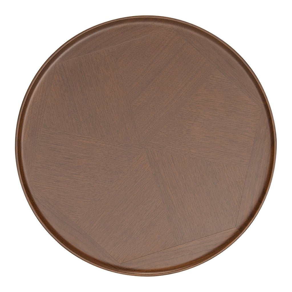 Tavolino rotondo giapponese in legno massiccio naturale con design ispirato al fiore di gerbera per il soggiorno